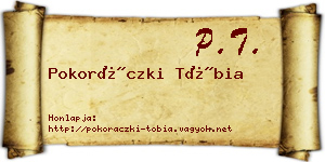Pokoráczki Tóbia névjegykártya